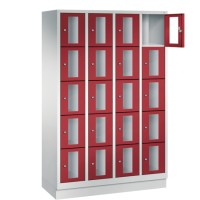 CLASSIC Locker with transparent doors (20 narrow compartments)